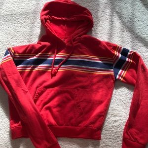 PacSun Red LA Hearts cropped hoodie💕